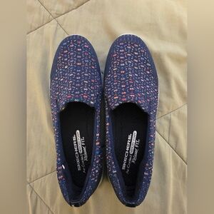 Skechers Navy Slip-On Shoes